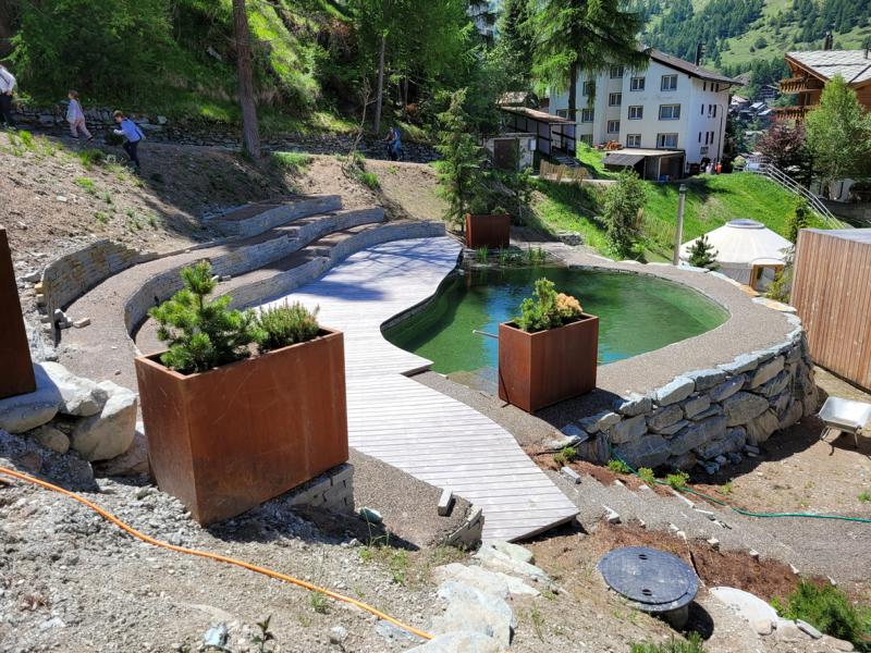 Hotelbadeteich Zermatt